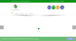 Desktop Screenshot of e-physiotherapy.co.uk